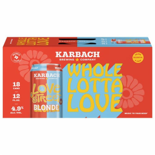 Karbach Brewing Company Whole Lotta Love Kolsch Style Blonde Beer Perspective: back