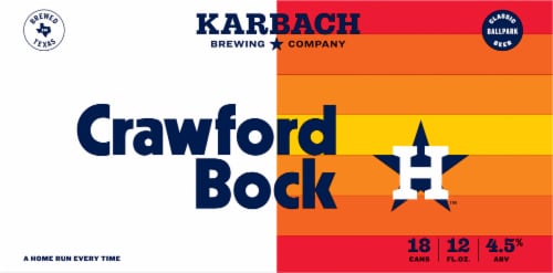 Karbach Brewing Company Crawford Bock Beer Perspective: back