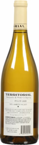 Willamette Valley Vineyards Territorial Pinot Gris Perspective: back