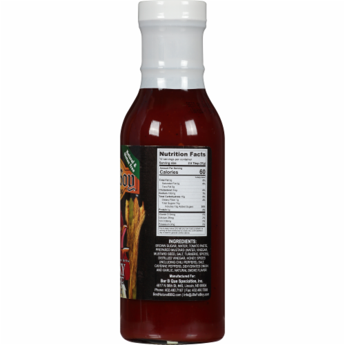Fat Boy Sticky Stuff BBQ Sauce Perspective: back