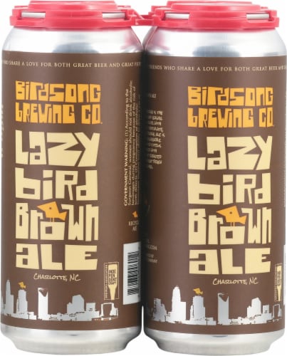 Birdsong Brewing Co. Lazy Bird Brown Ale Perspective: back