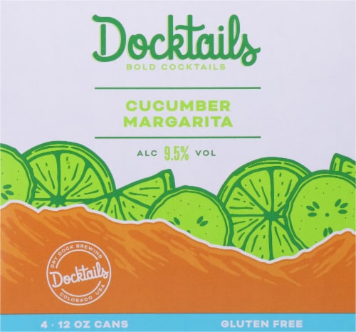Dry Dock Docktails Cucumber Margarita Cocktail Perspective: back