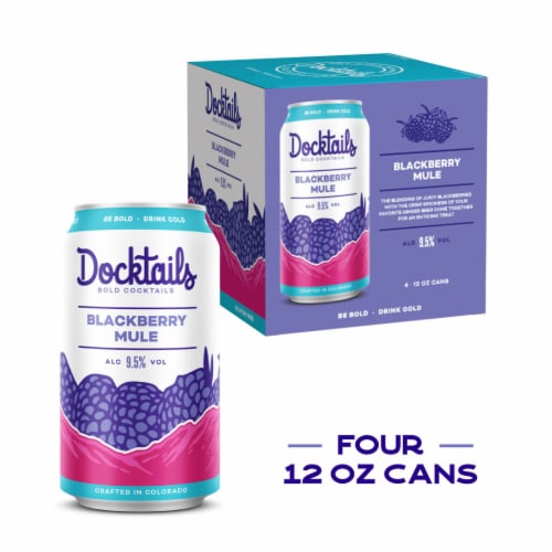 Dry Dock Docktails Blackberry Mule Cocktail Perspective: back