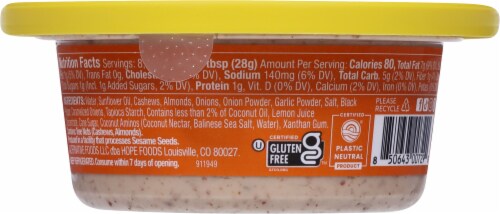 Hope Foods® Cashew & Almond French Onion Dip 8 oz Perspective: back