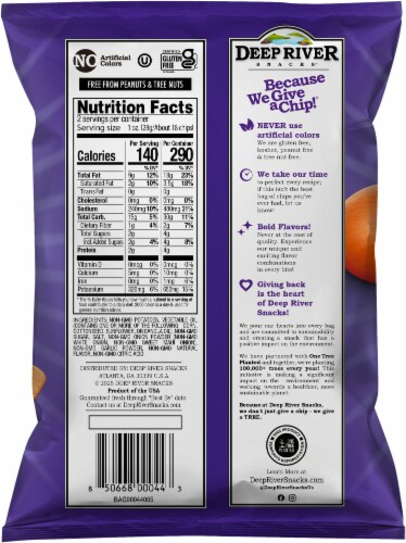 Deep River Snacks® Sweet Maui Onion Kettle Cooked Potato Chips Perspective: back
