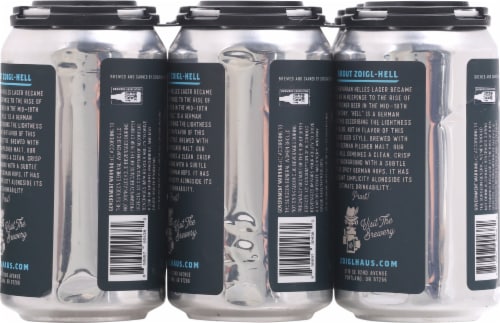 Zoiglhaus Brewing Company Zoigl-Hell German-Style Lager Beer Perspective: back