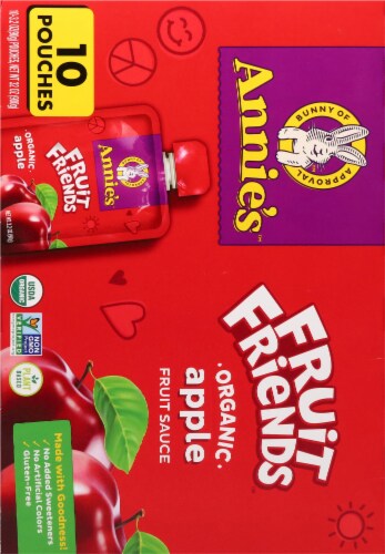 Annie's™ Fruit Friends™ Organic Apple Fruit Sauce Multipack Perspective: back