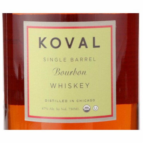 Koval Single Barrel Straight Bourbon Perspective: back