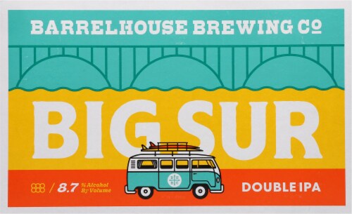 BarrelHouse Brewing Co Big Sur Double IPA Beer Perspective: back