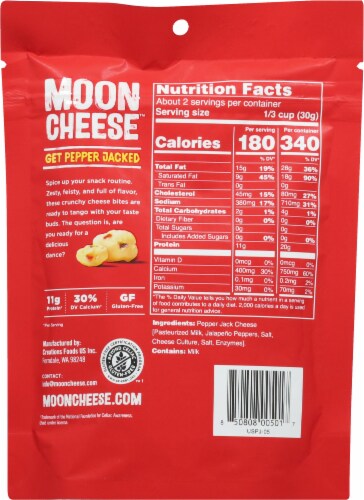 Moon Cheese™ Get Pepper Jacked Crunchy Snacks Perspective: back