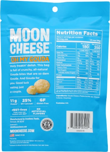Moon Cheese™ Oh My Gouda Crunchy Snacks Perspective: back
