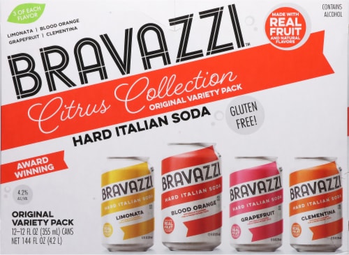 Bravazzi® Hard Italian Soda Variety Pack Perspective: back