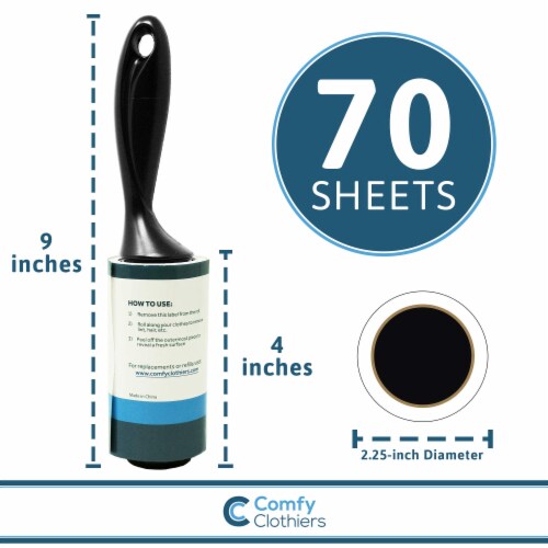 Comfy Clothiers Classic Peel 5-Pack Lint Roller Perspective: back