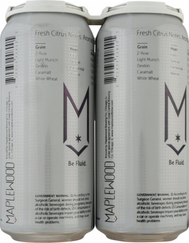 Maplewood Brewery American Pale Ale Beer Perspective: back