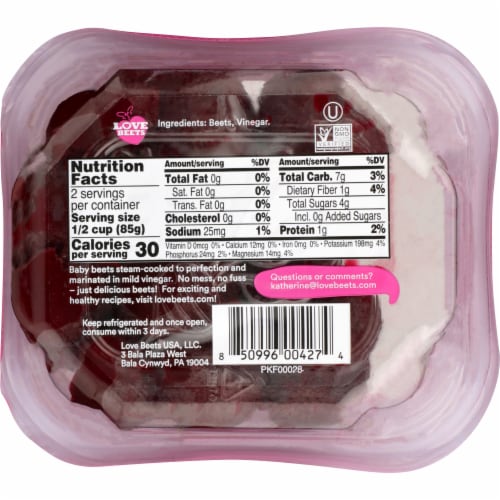 Love Beets Mild Vinegar Beets Perspective: back