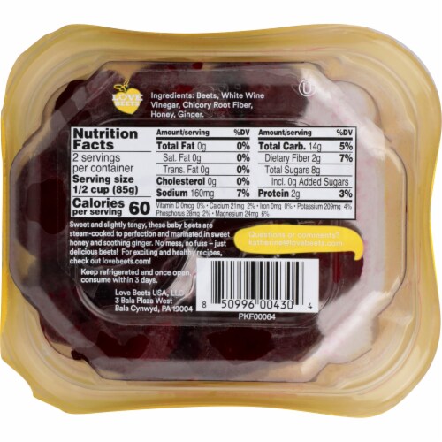 Love Beets Honey & Ginger Beets Perspective: back