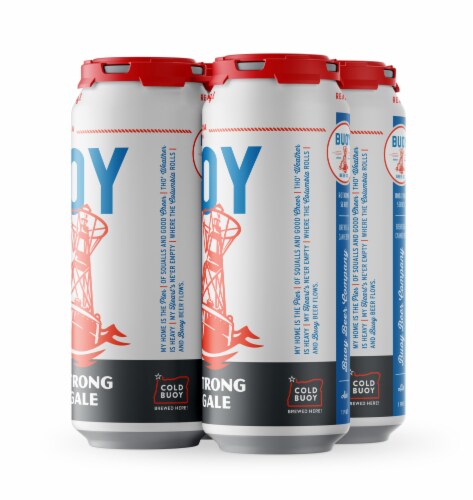 Buoy Beer Co. Rotating Seasonal Beer Perspective: back