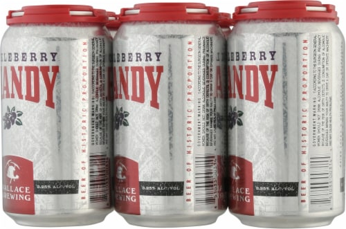 Wallace Brewing Seasonal Huckleberry Shandy Perspective: back