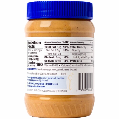 Peanut Butter & Co. The Bee's Knees Peanut Butter Spread Perspective: back