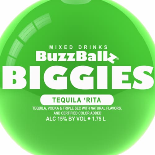 Buzzballz Biggies Tequila 'Rita Citrus Margarita Perspective: back