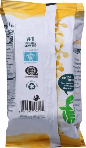 Gimme Organic Sesame Roasted Seaweed Snacks Perspective: back