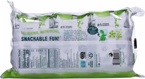 Gimme® Organic Sea Salt & Avocado Oil Premium Roasted Seaweed Perspective: back