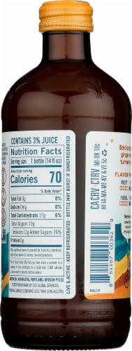 Brew Dr. Kombucha Ginger Turmeric Kombucha Perspective: back
