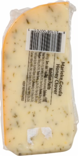 Marieke Gouda True Farmstead Cheese Honey Clover Block Cheese Perspective: back