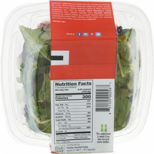 Simply Fresh Gourmet Caprese Premium Salad Perspective: back