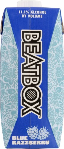 BeatBox® Blue Razzberry Flavored Malt Beverage Perspective: back