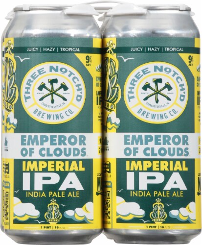 Three Notch's Brewing Co Emperor Of Clouds Imperial Ale Perspective: back