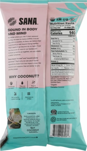 Sana™ Sea Salt & Vinegar Coconut Flour Tortilla Chips Perspective: back