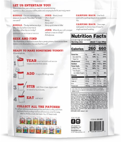 ReadyWise® Adventure Meals Chili Mac Entree Perspective: back