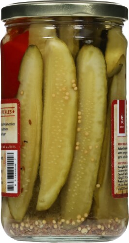 YeeHaw Pickle Co. Hot Damn Dills Spicy Dill Pickle Spears Perspective: back