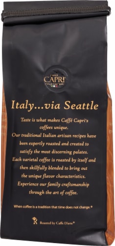 Caffe Capri® Italian Roast Dark Roast Ground Coffee Perspective: back