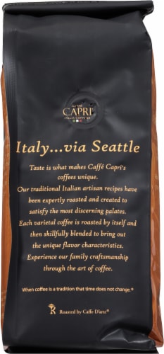 Caffe Capri French Roast Dark Roast Ground Coffee Perspective: back