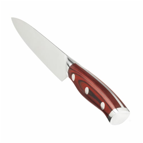 Ergo Chef CRIMSON 6" Utility knife - Red G10 Handle Perspective: back