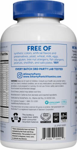 SmartyPants® Adult Vitamin Gummies Perspective: back