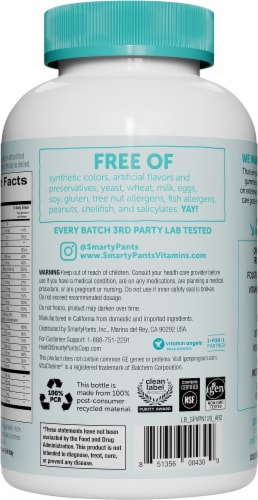 Smarty Pants Prenatal Multi Vitamin Gummies Perspective: back