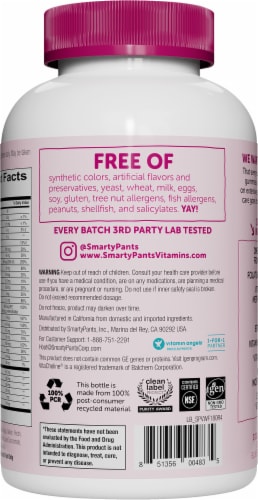SmartyPants Women's Complete Multivitamin Gummies Perspective: back