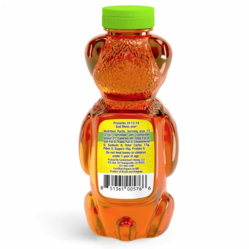 Carmichael's™ Organic Honey Bear Perspective: back