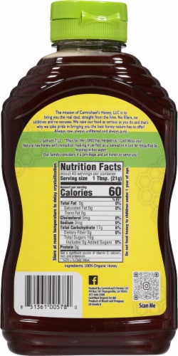 Carmichael’s™ Organic Honey Perspective: back