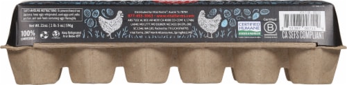 Vital Farms® True Blues Pasture Raised Heirloom Medium Eggs Perspective: back