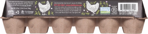 Vital Farms® XL Pasture-Raised Eggs Perspective: back
