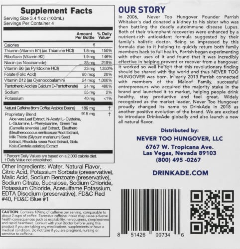 Drink Ade® Boost Berry Perspective: back