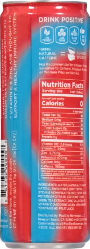 Positive® Energy Watermelon Immunity Boosting Energy Drink Perspective: back