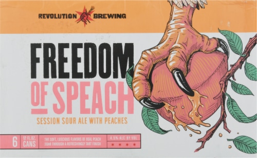 Revolution Brewing Freedom of the Press Session Sour Ale Perspective: back