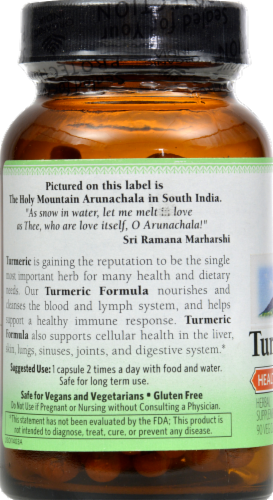 Organic India Turmeric Formula Capsules Perspective: back