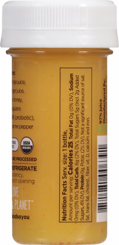 So Good So You™ Immunity Ginger Probiotic Wellness Shot Perspective: back