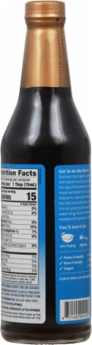 Coconut Secret Raw Coconut Aminos Soy-Free Seasoning Sauce Perspective: back